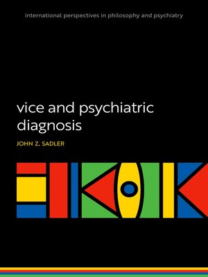 cover image of Vice and Psychiatric Diagnosis